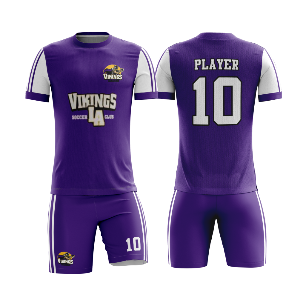 Soccer Purple White Uniform