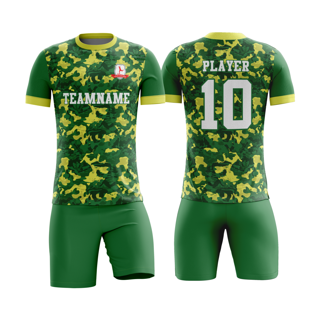 Soccer Green Camo Uniform