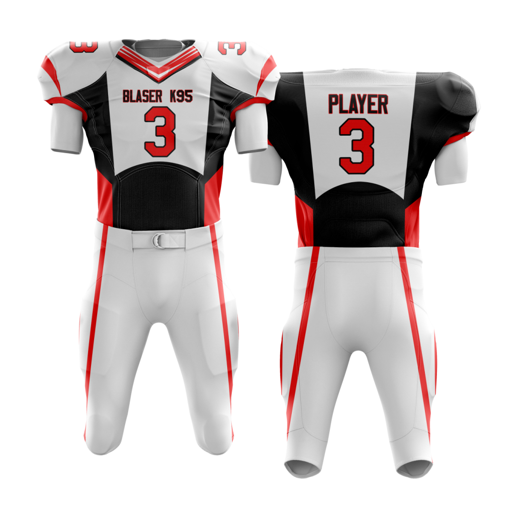 Football White Red Uniform