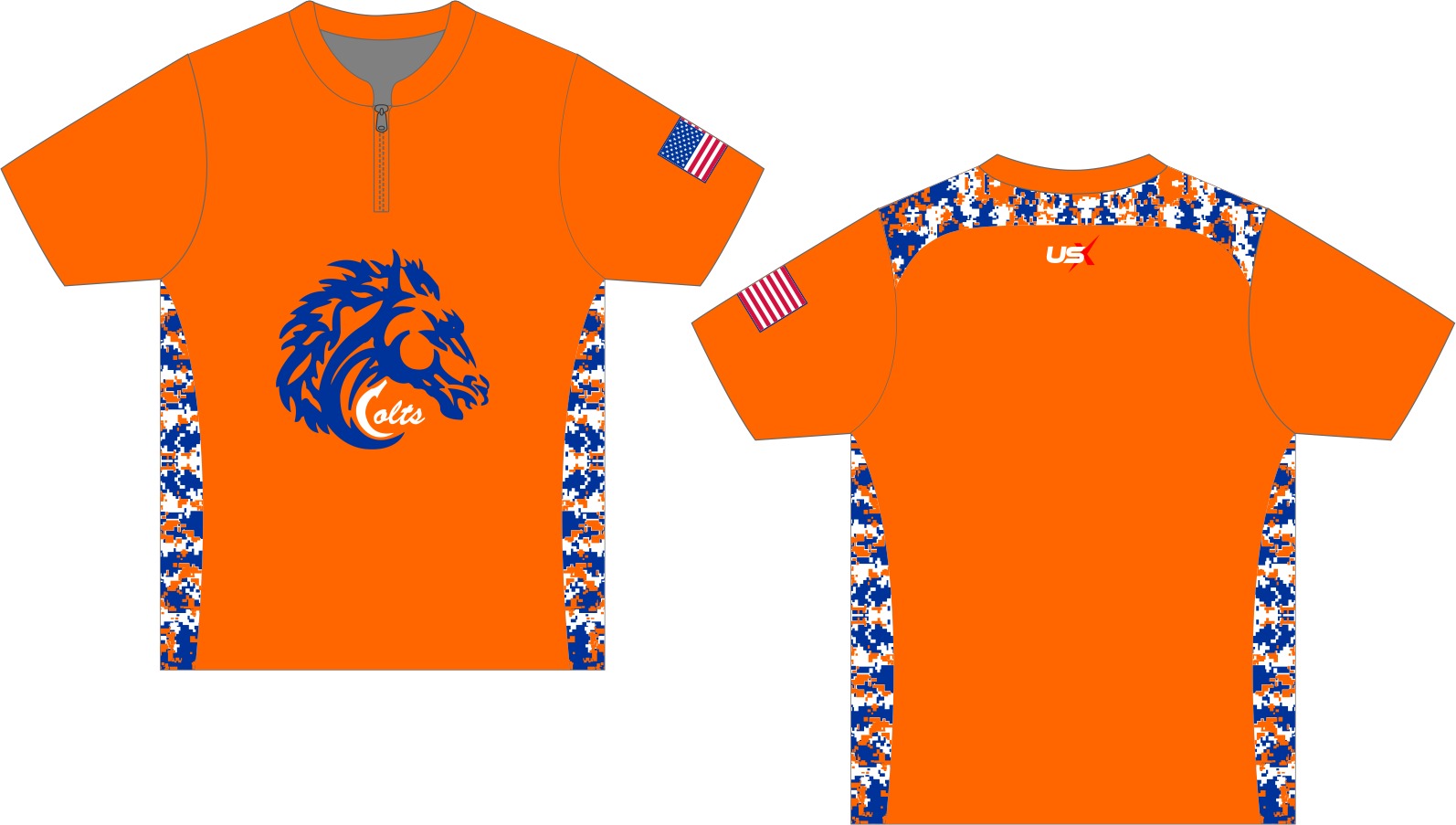 Colts Cage Jacket Orange