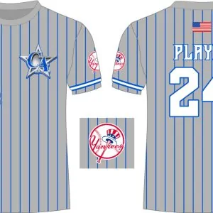 CA Dri Fit Shirt Grey Yankees