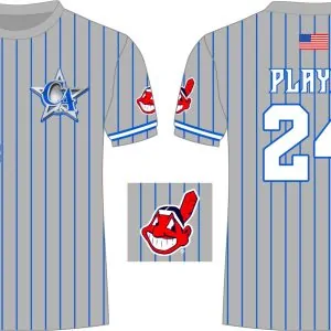 CA Dri Fit Shirt Grey Indians